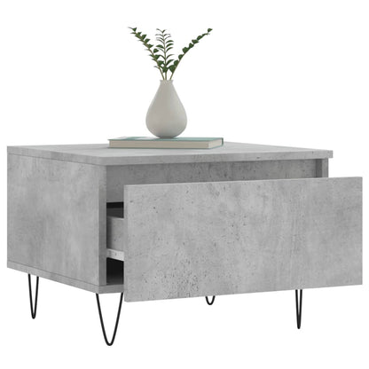 Couchtische 2 Stk. Betongrau 50x46x35 cm Holzwerkstoff - Pazzar.ch