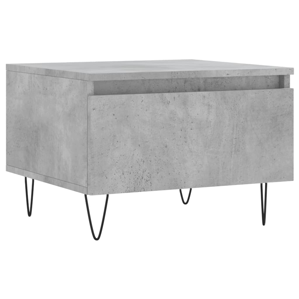 Couchtische 2 Stk. Betongrau 50x46x35 cm Holzwerkstoff - Pazzar.ch