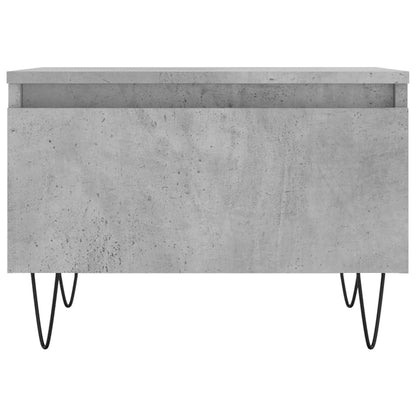 Couchtische 2 Stk. Betongrau 50x46x35 cm Holzwerkstoff - Pazzar.ch