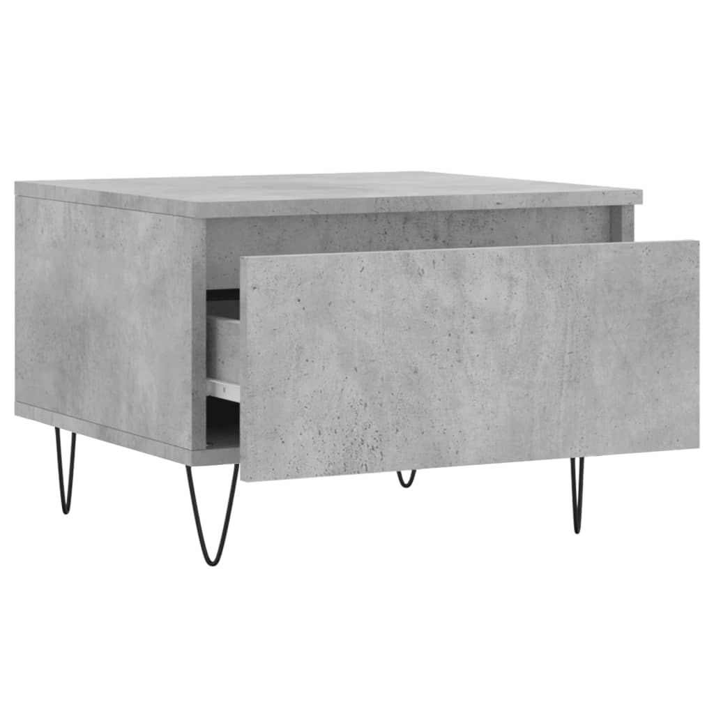 Couchtische 2 Stk. Betongrau 50x46x35 cm Holzwerkstoff - Pazzar.ch