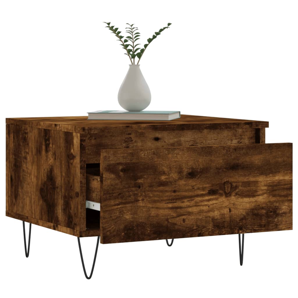 Couchtische 2 Stk. Räuchereiche 50x46x35 cm Holzwerkstoff - Pazzar.ch