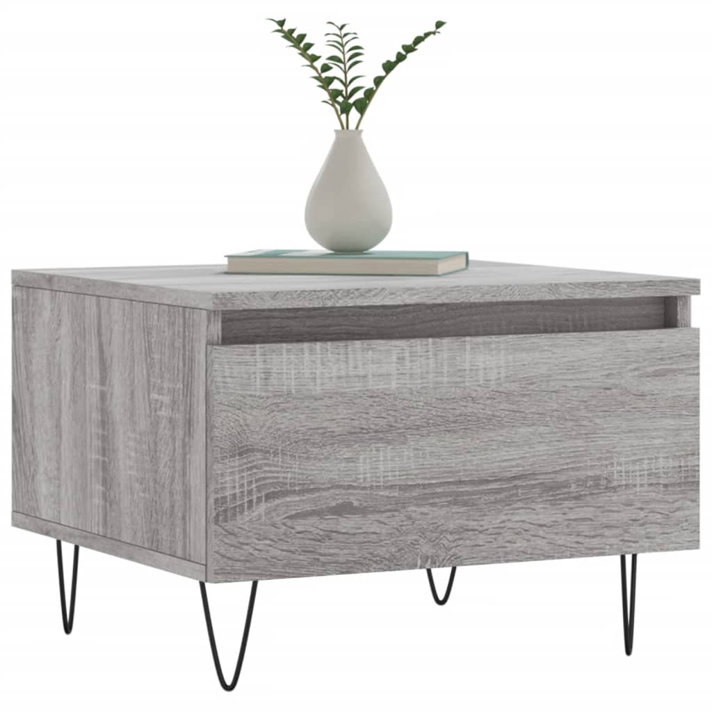 Couchtische 2 Stk. Grau Sonoma 50x46x35 cm Holzwerkstoff - Pazzar.ch