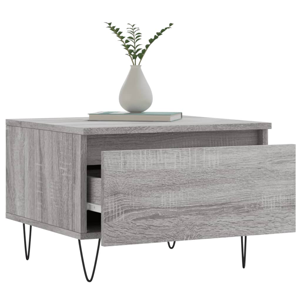 Couchtische 2 Stk. Grau Sonoma 50x46x35 cm Holzwerkstoff - Pazzar.ch