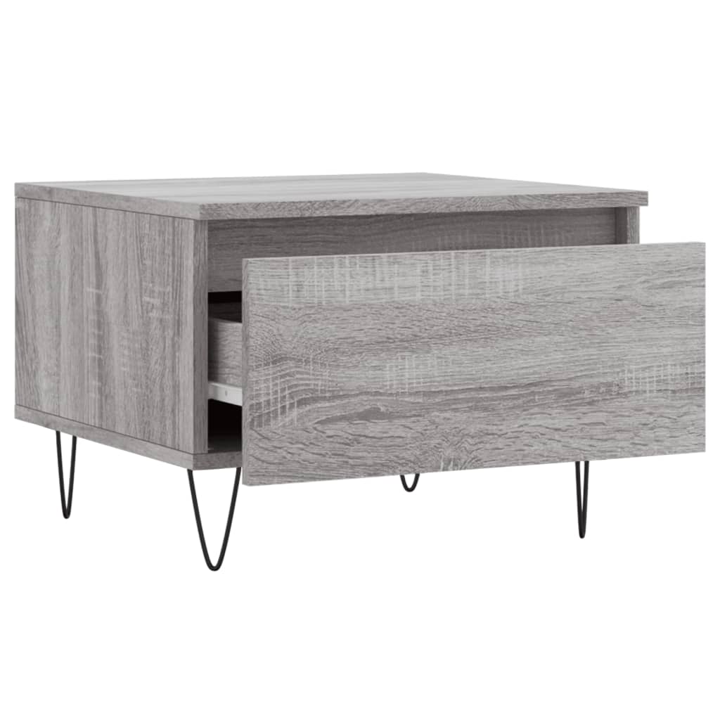 Couchtische 2 Stk. Grau Sonoma 50x46x35 cm Holzwerkstoff - Pazzar.ch