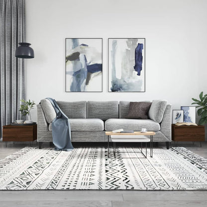 Couchtische 2 Stk. Braun Eichen-Optik 50x46x35 cm Holzwerkstoff - Pazzar.ch