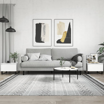 Couchtische 2 Stk. Weiß 50x46x35 cm Holzwerkstoff - Pazzar.ch