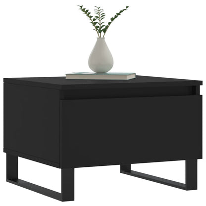 Couchtische 2 Stk. Schwarz 50x46x35 cm Holzwerkstoff - Pazzar.ch