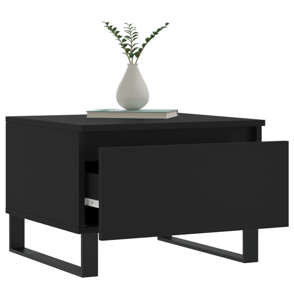 Couchtische 2 Stk. Schwarz 50x46x35 cm Holzwerkstoff - Pazzar.ch