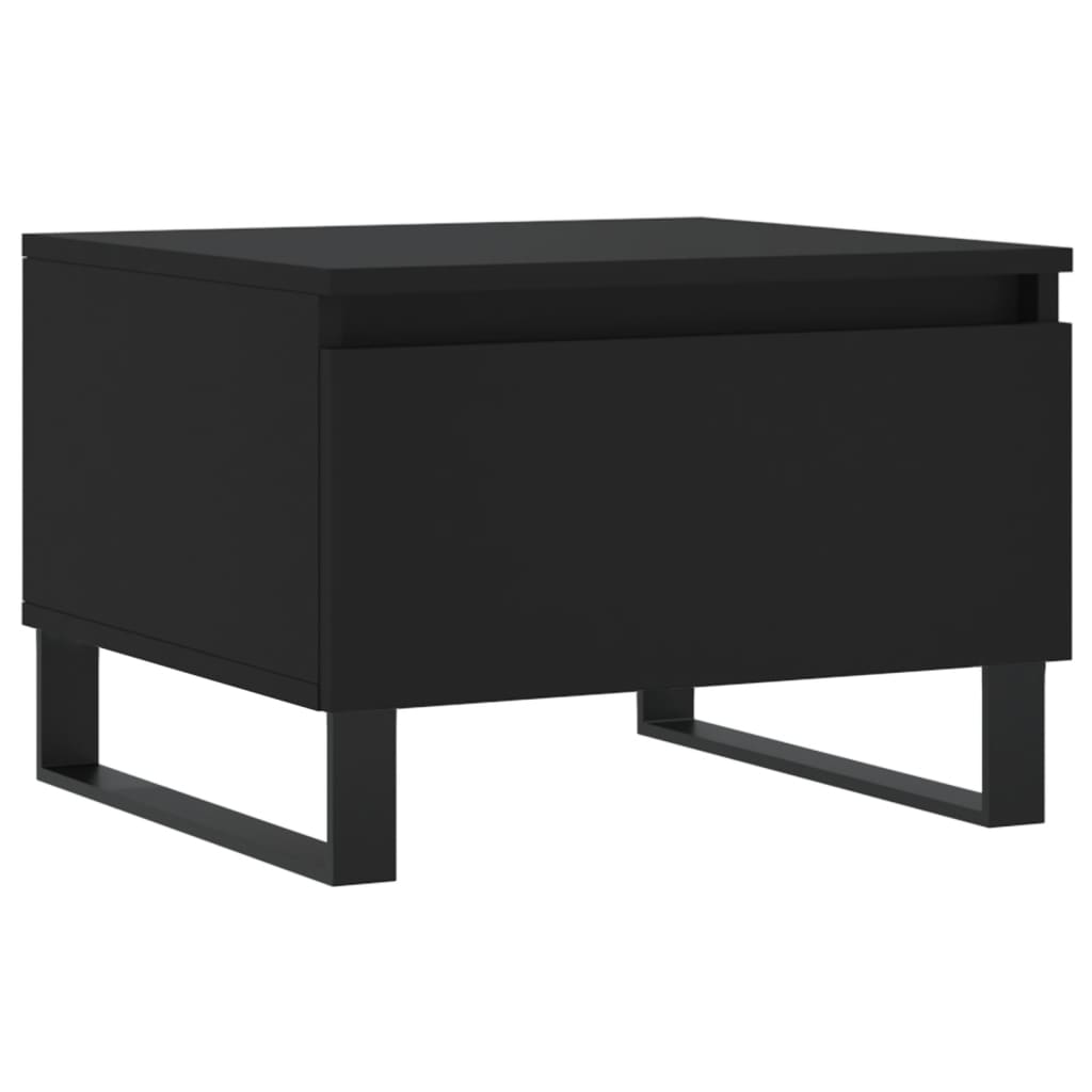 Couchtische 2 Stk. Schwarz 50x46x35 cm Holzwerkstoff - Pazzar.ch