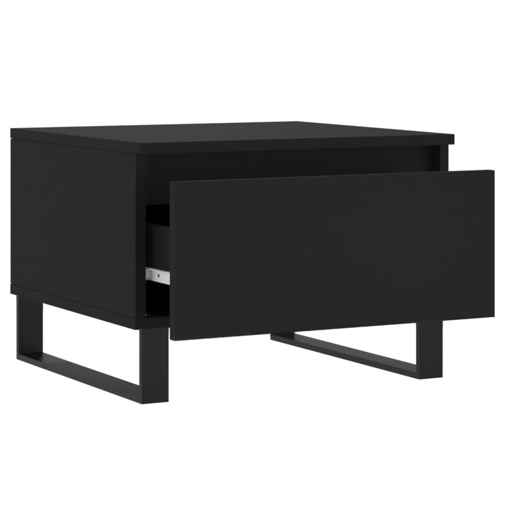 Couchtische 2 Stk. Schwarz 50x46x35 cm Holzwerkstoff - Pazzar.ch