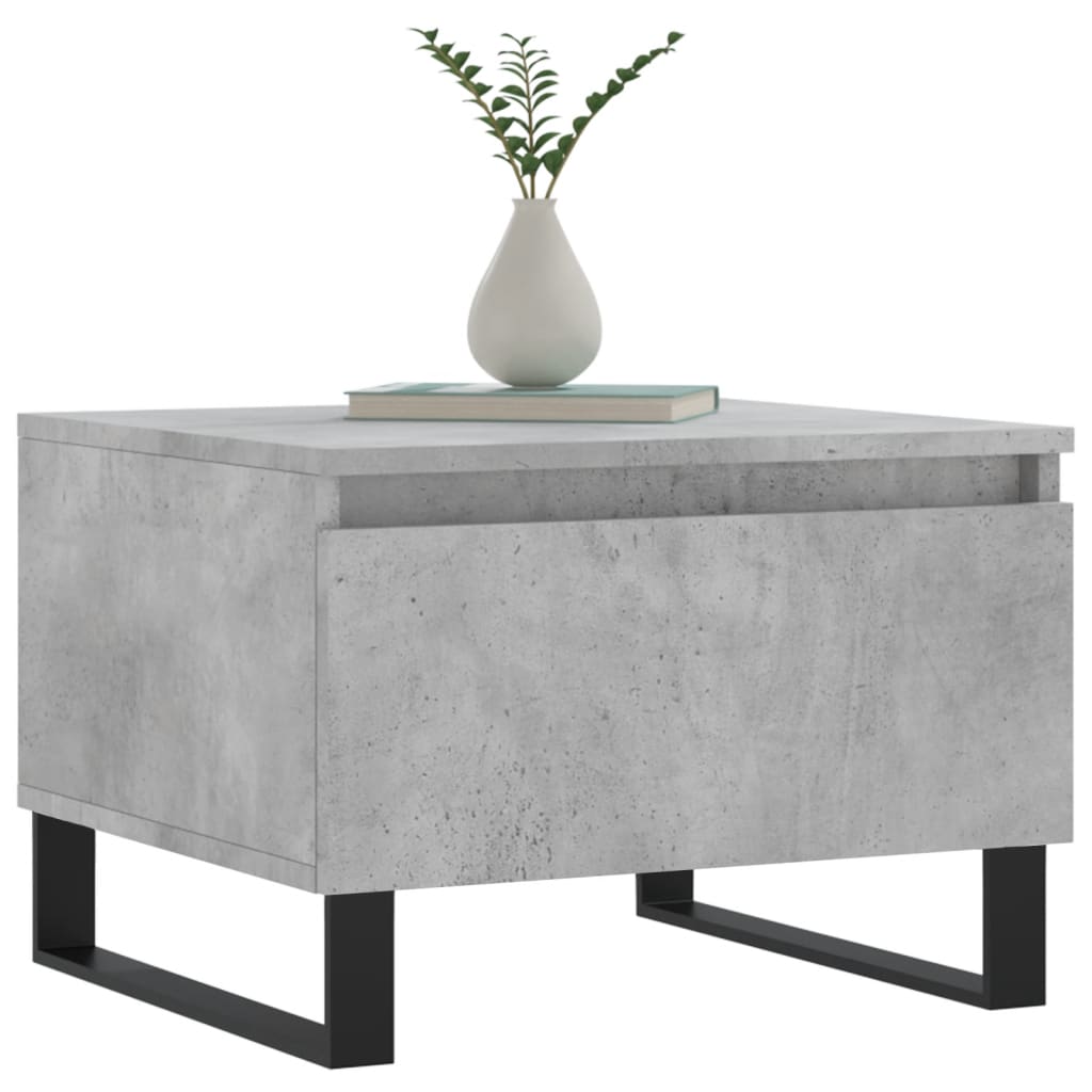 Couchtische 2 Stk. Betongrau 50x46x35 cm Holzwerkstoff - Pazzar.ch
