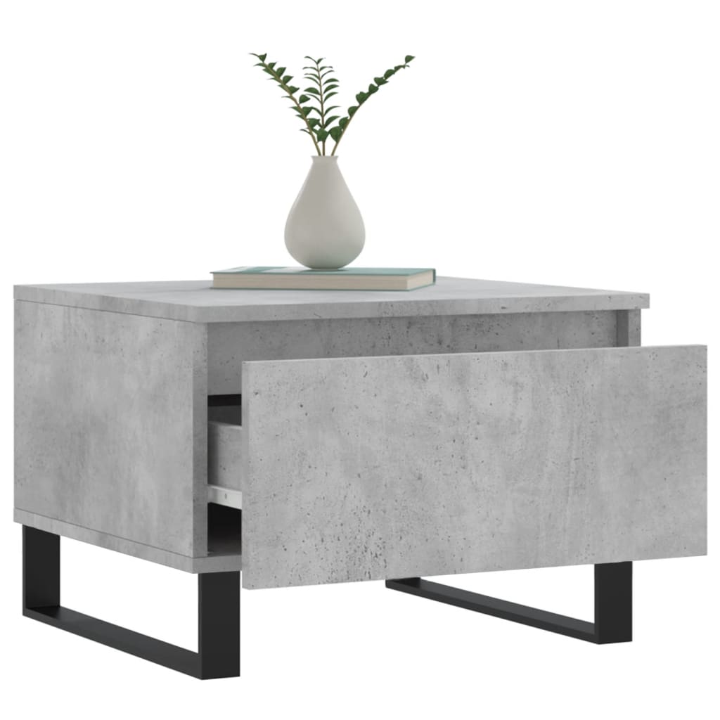 Couchtische 2 Stk. Betongrau 50x46x35 cm Holzwerkstoff - Pazzar.ch