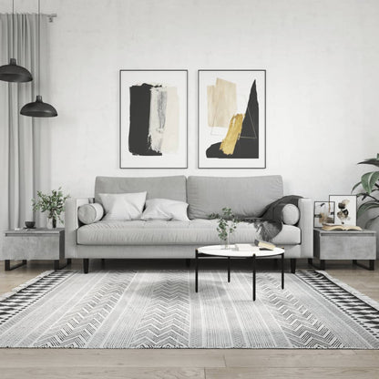 Couchtische 2 Stk. Betongrau 50x46x35 cm Holzwerkstoff - Pazzar.ch