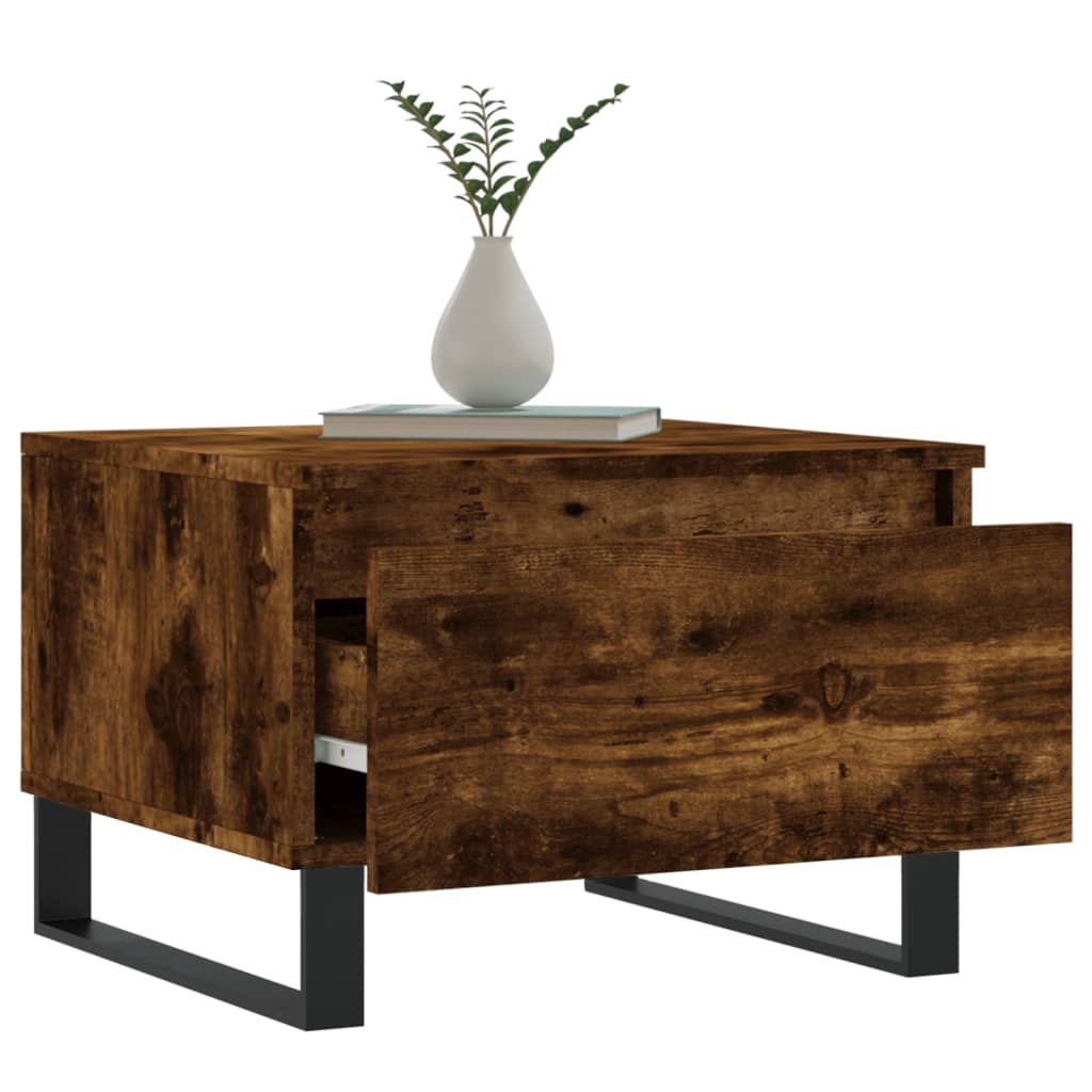 Couchtische 2 Stk. Räuchereiche 50x46x35 cm Holzwerkstoff - Pazzar.ch