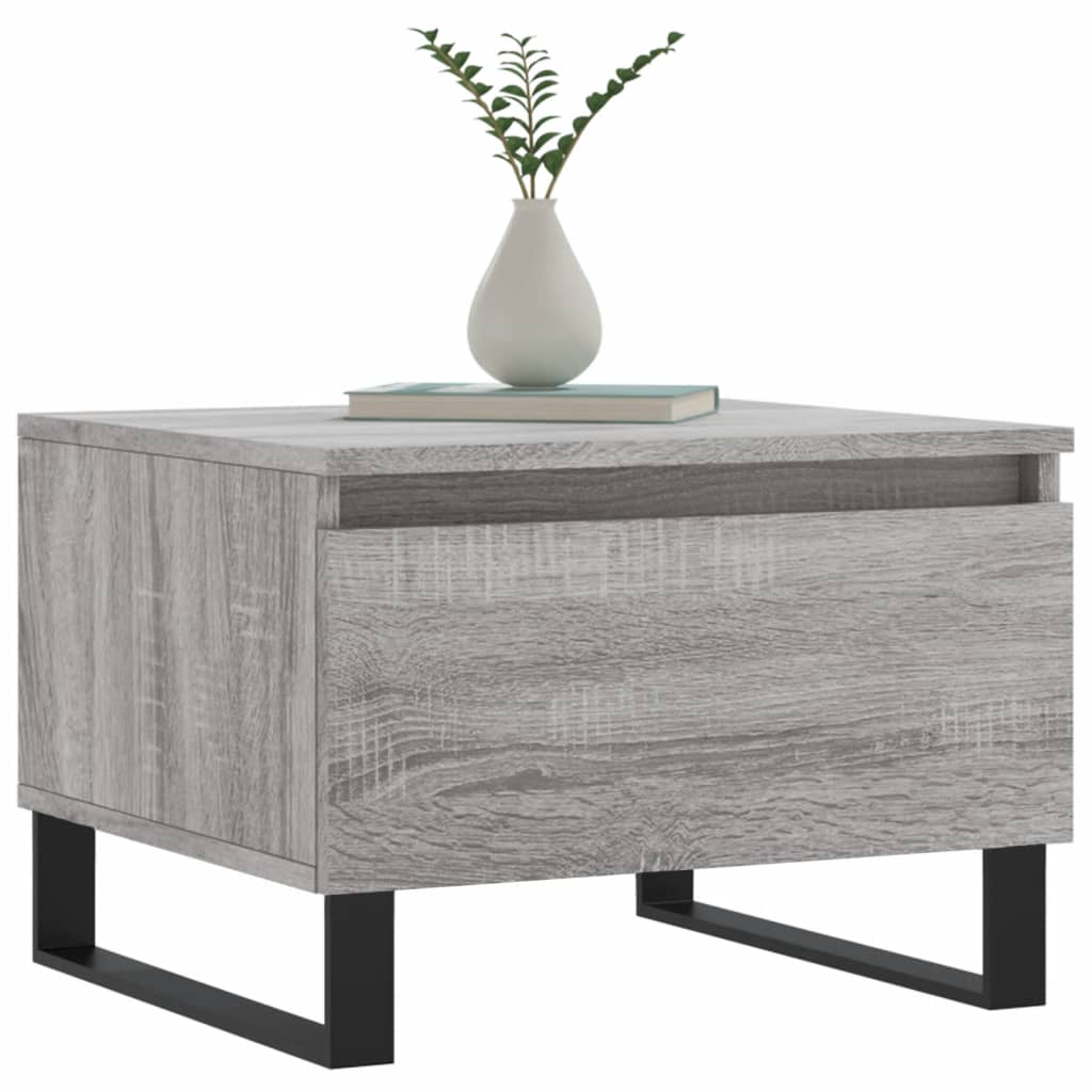 Couchtische 2 Stk. Grau Sonoma 50x46x35 cm Holzwerkstoff - Pazzar.ch