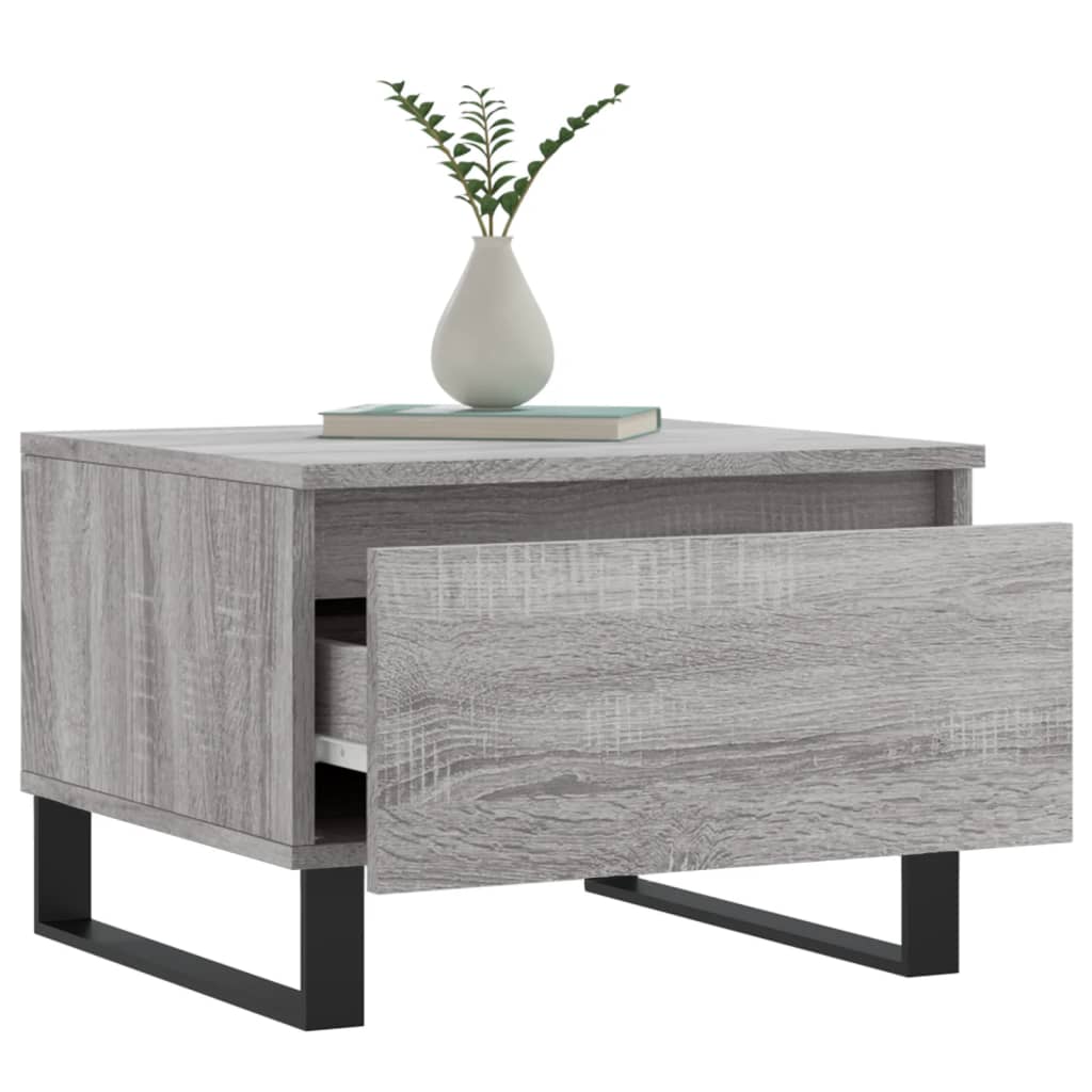 Couchtische 2 Stk. Grau Sonoma 50x46x35 cm Holzwerkstoff - Pazzar.ch