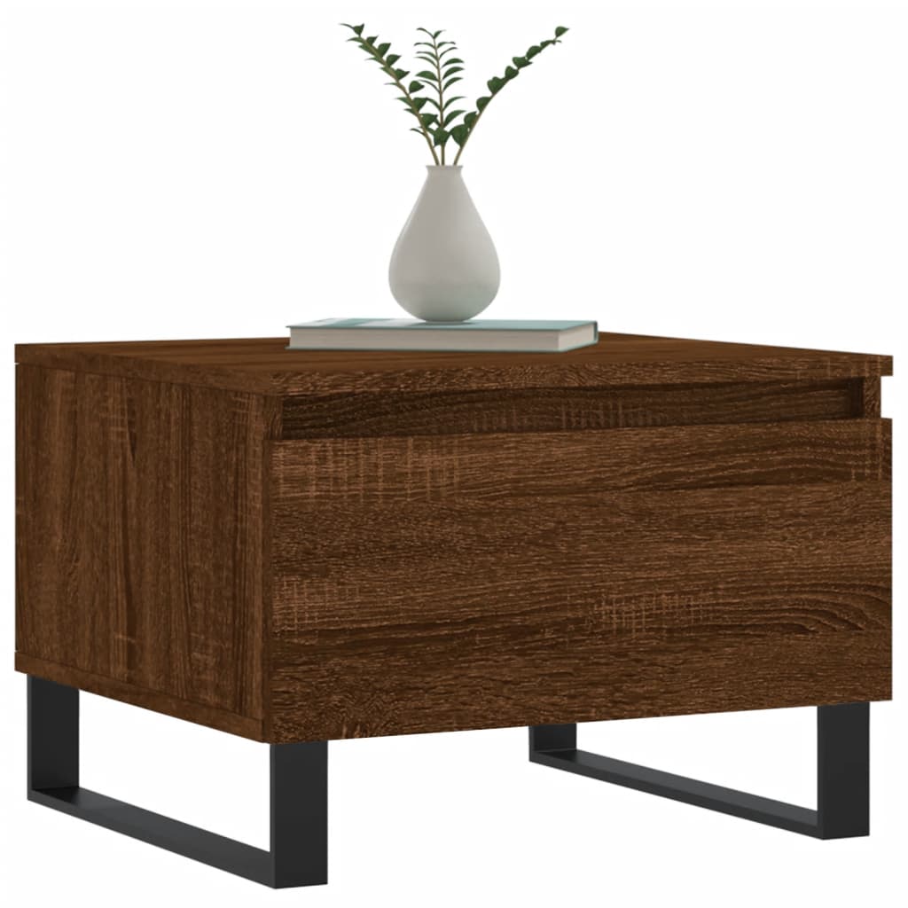 Couchtisch Braun Eichen-Optik 50x46x35 cm Holzwerkstoff - Pazzar.ch