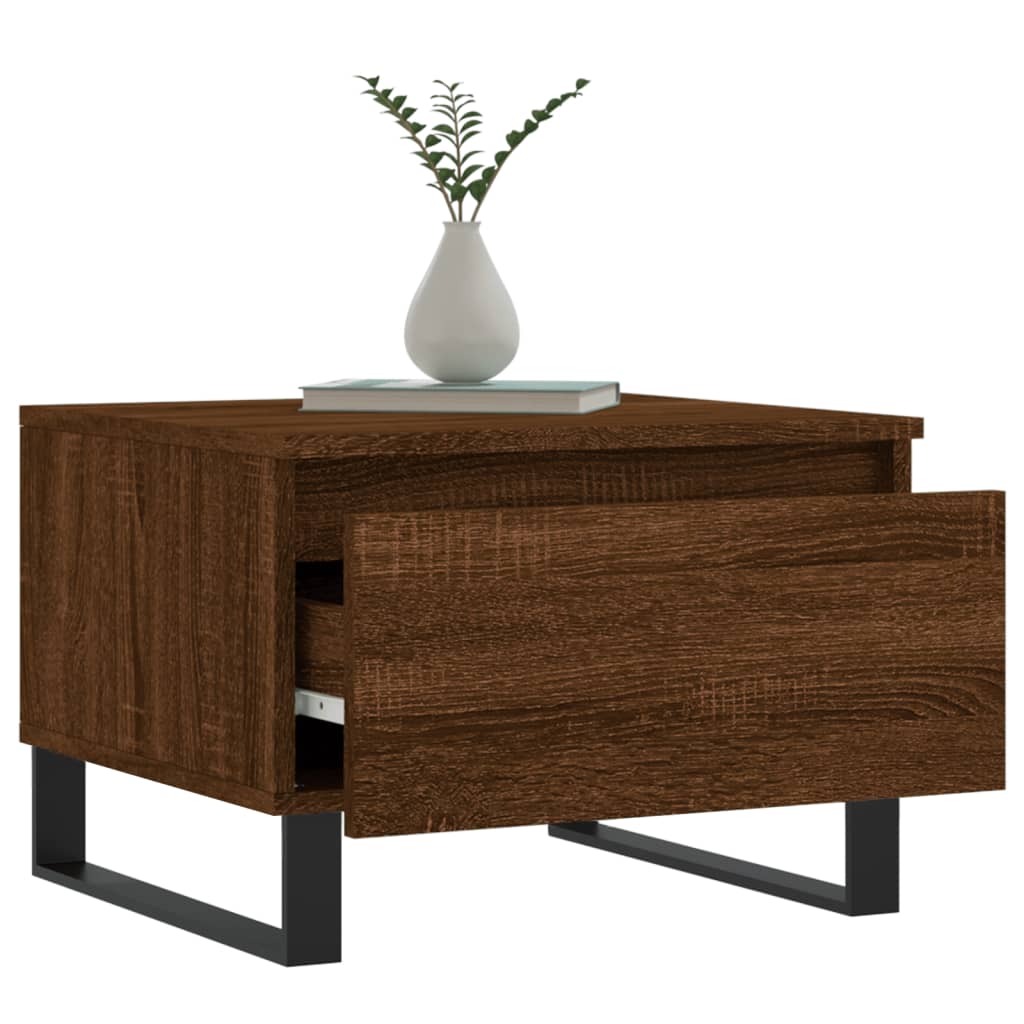 Couchtisch Braun Eichen-Optik 50x46x35 cm Holzwerkstoff - Pazzar.ch