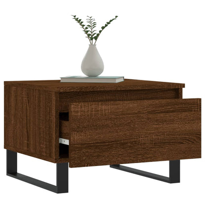 Couchtisch Braun Eichen-Optik 50x46x35 cm Holzwerkstoff - Pazzar.ch