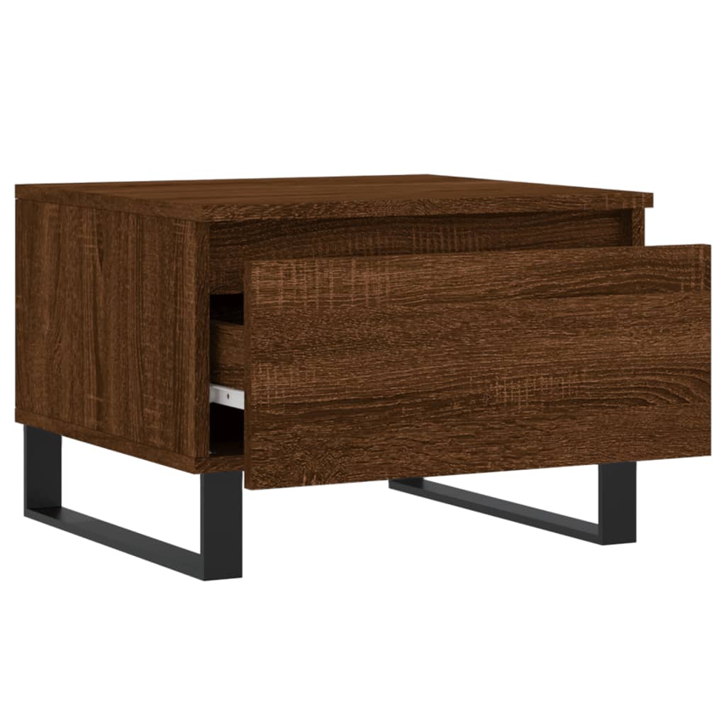 Couchtisch Braun Eichen-Optik 50x46x35 cm Holzwerkstoff - Pazzar.ch