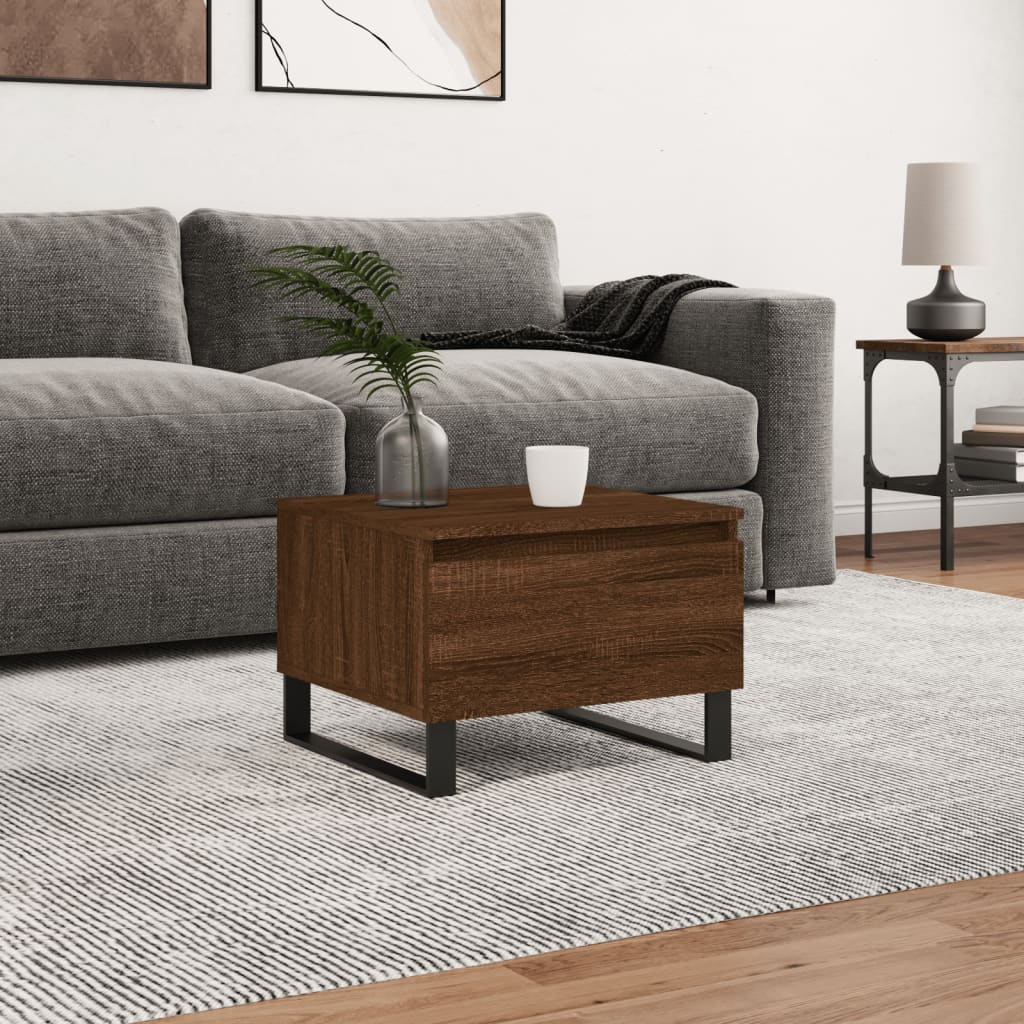 Couchtisch Braun Eichen-Optik 50x46x35 cm Holzwerkstoff - Pazzar.ch