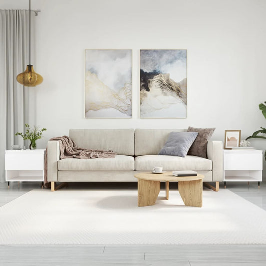 Couchtische 2 Stk. Weiß 50x46x50 cm Holzwerkstoff - Pazzar.ch