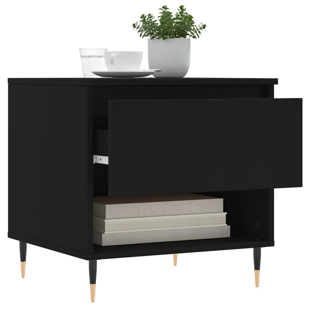 Couchtisch Schwarz 50x46x50 cm Holzwerkstoff - Pazzar.ch