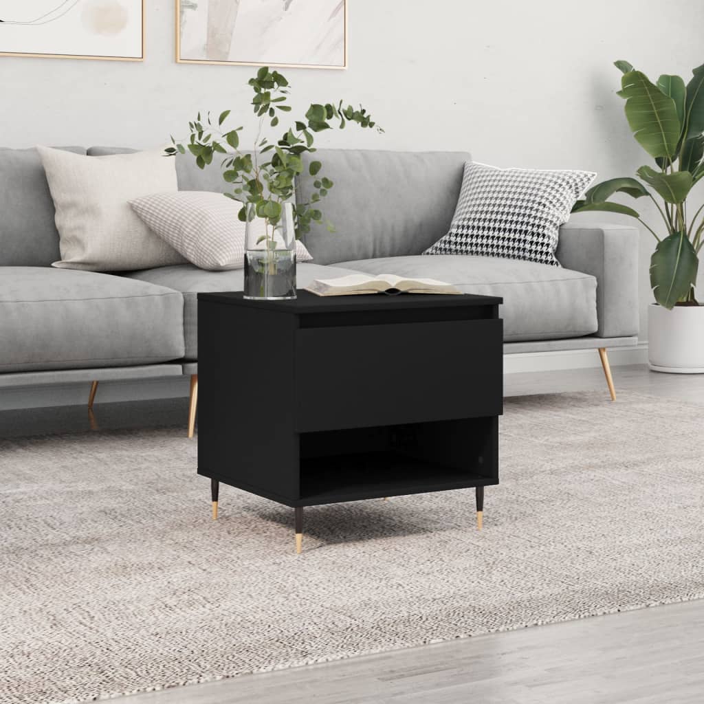 Couchtisch Schwarz 50x46x50 cm Holzwerkstoff - Pazzar.ch