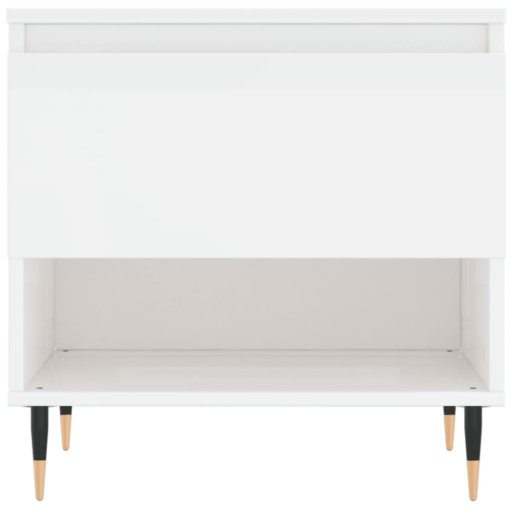 Couchtische 2 Stk. Hochglanz-Weiß 50x46x50 cm Holzwerkstoff - Pazzar.ch