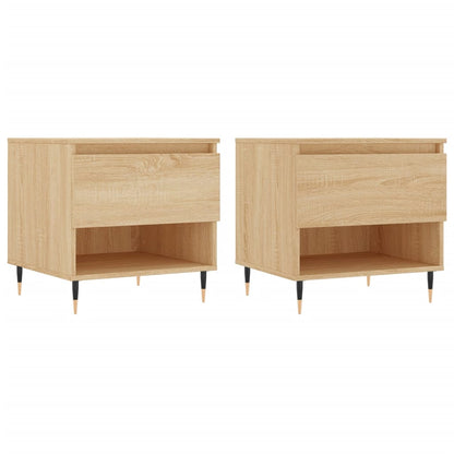 Couchtische 2 Stk. Sonoma-Eiche 50x46x50 cm Holzwerkstoff - Pazzar.ch
