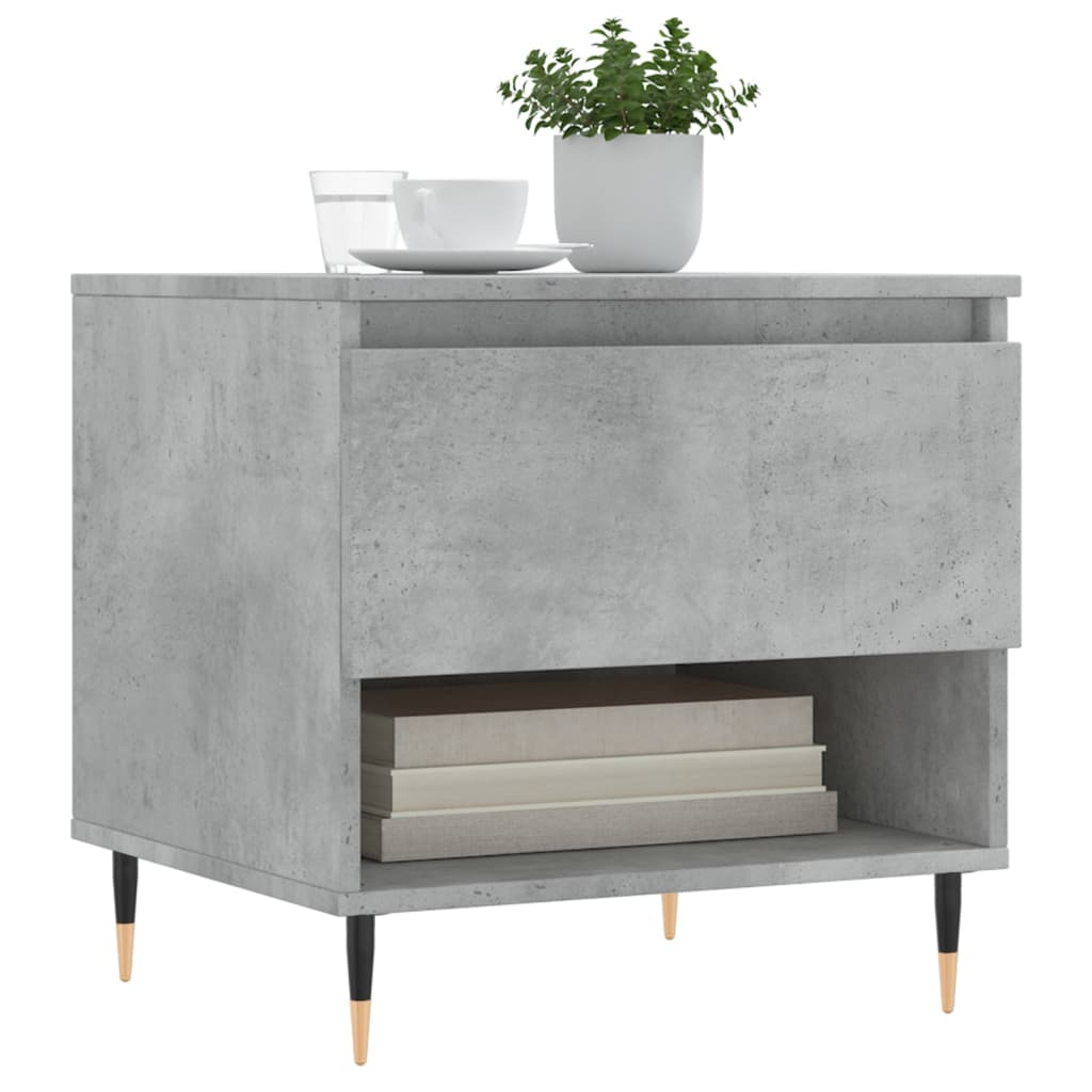 Couchtisch Betongrau 50x46x50 cm Holzwerkstoff - Pazzar.ch