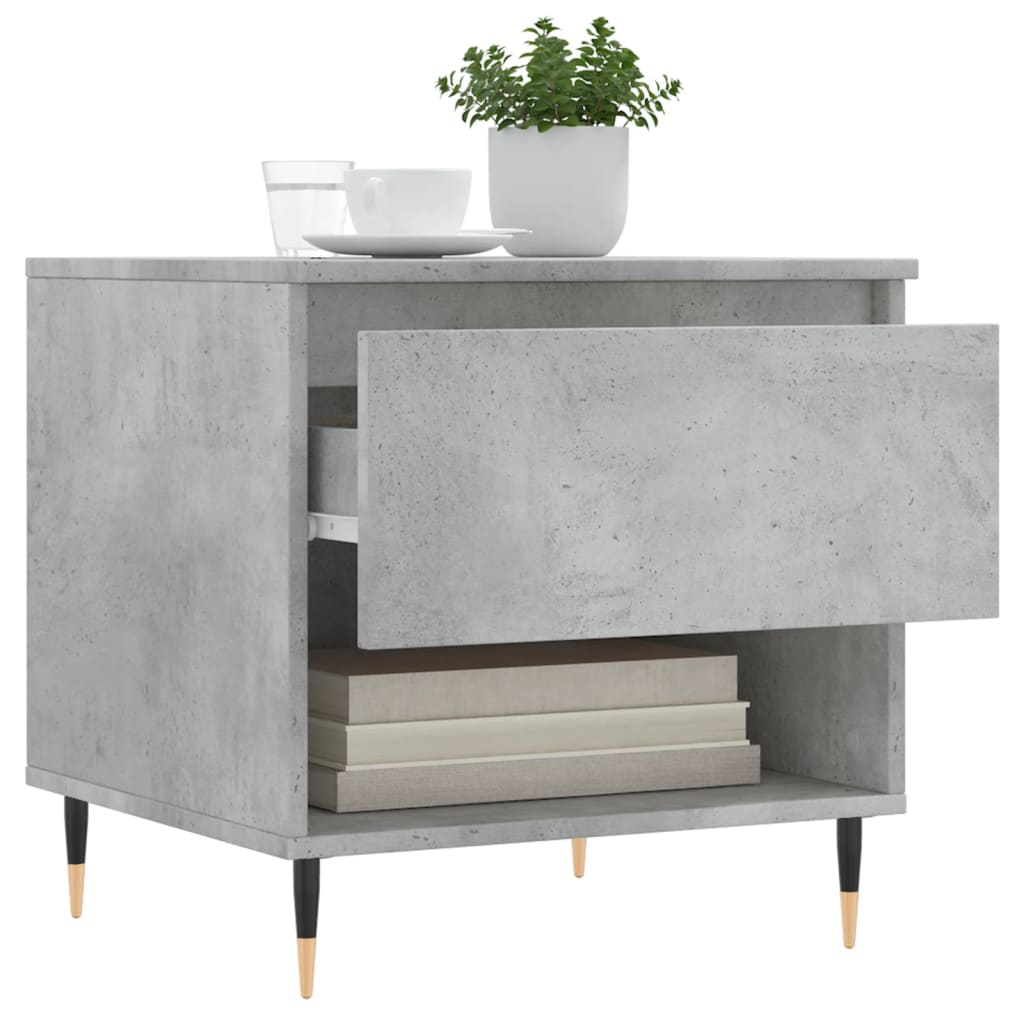 Couchtisch Betongrau 50x46x50 cm Holzwerkstoff - Pazzar.ch
