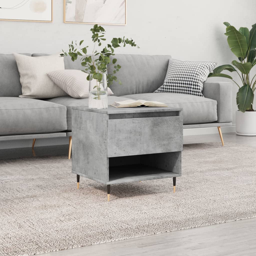 Couchtisch Betongrau 50x46x50 cm Holzwerkstoff - Pazzar.ch