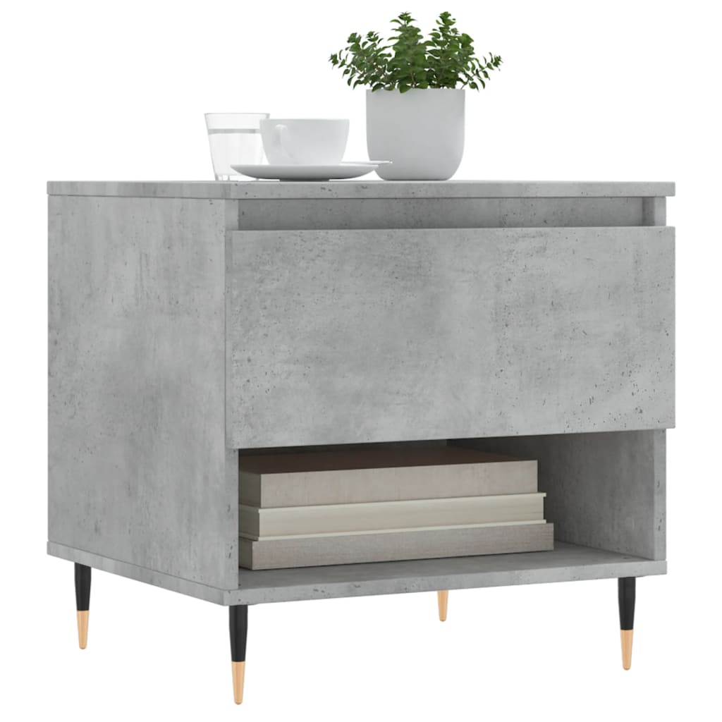 Couchtische 2 Stk. Betongrau 50x46x50 cm Holzwerkstoff - Pazzar.ch