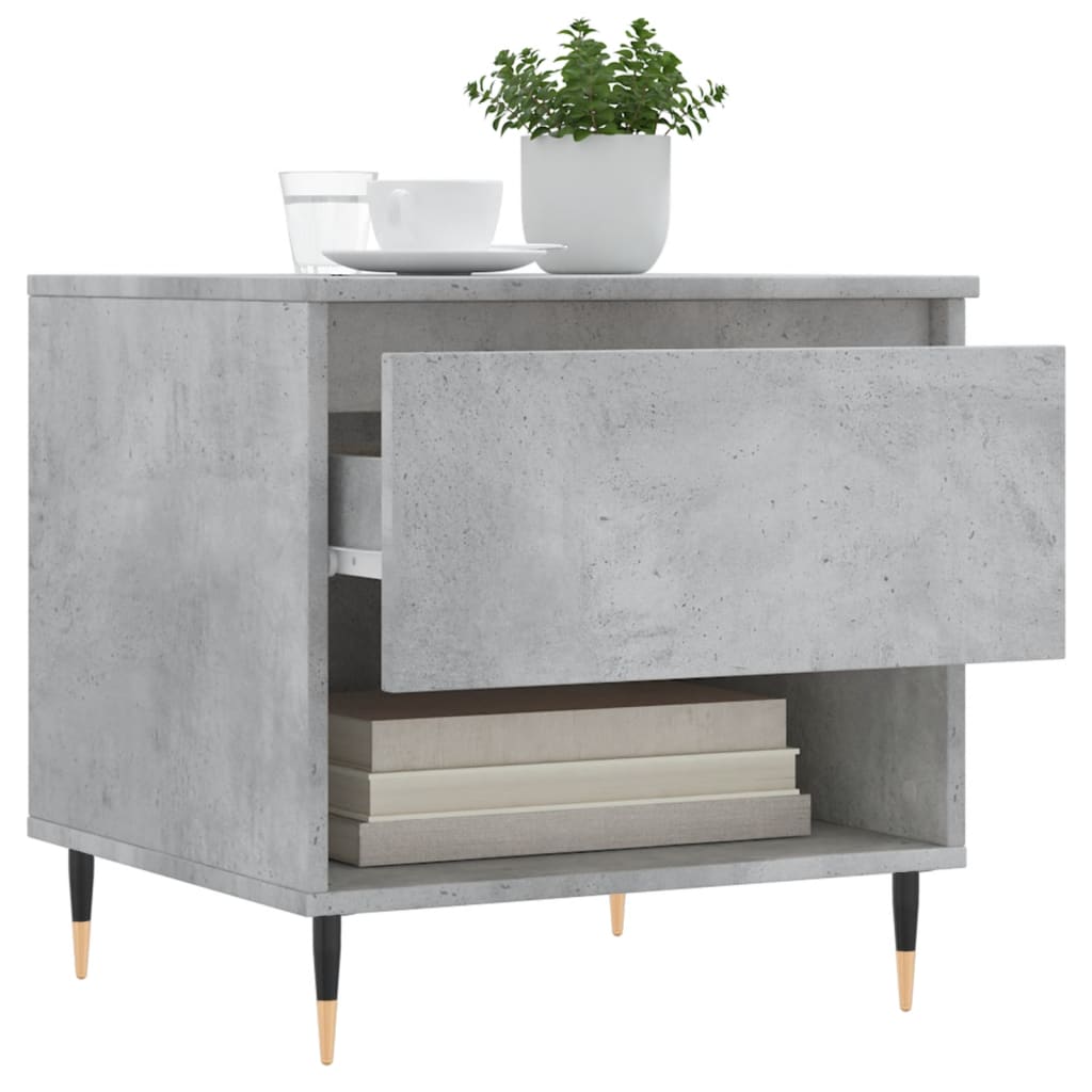Couchtische 2 Stk. Betongrau 50x46x50 cm Holzwerkstoff - Pazzar.ch
