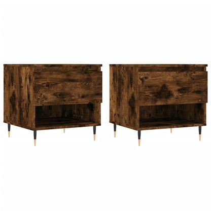 Couchtische 2 Stk. Räuchereiche 50x46x50 cm Holzwerkstoff - Pazzar.ch