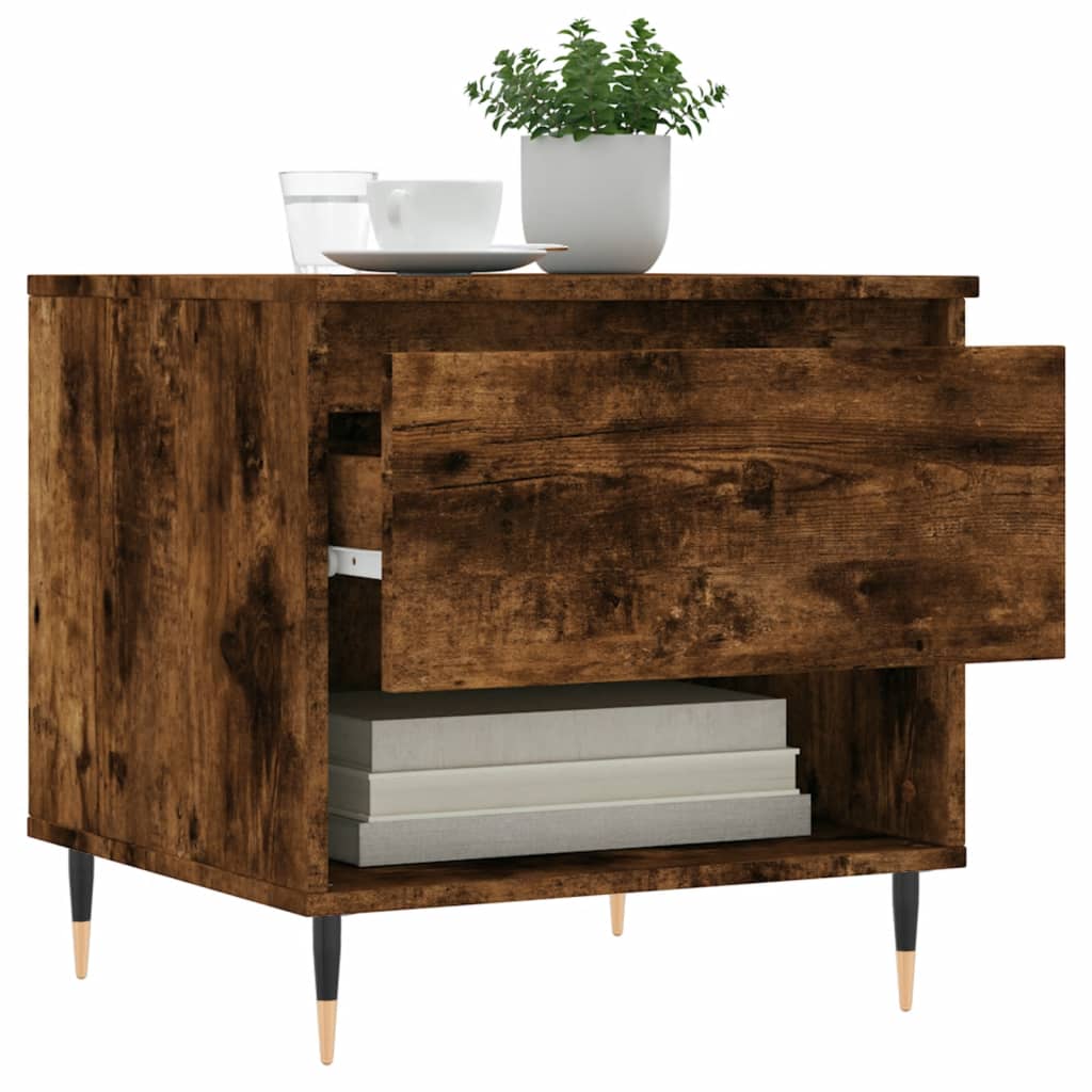 Couchtische 2 Stk. Räuchereiche 50x46x50 cm Holzwerkstoff - Pazzar.ch