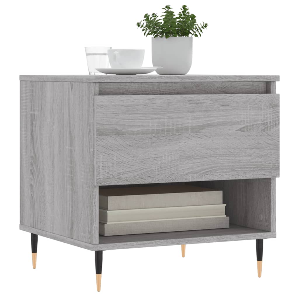Couchtisch Grau Sonoma 50x46x50 cm Holzwerkstoff - Pazzar.ch