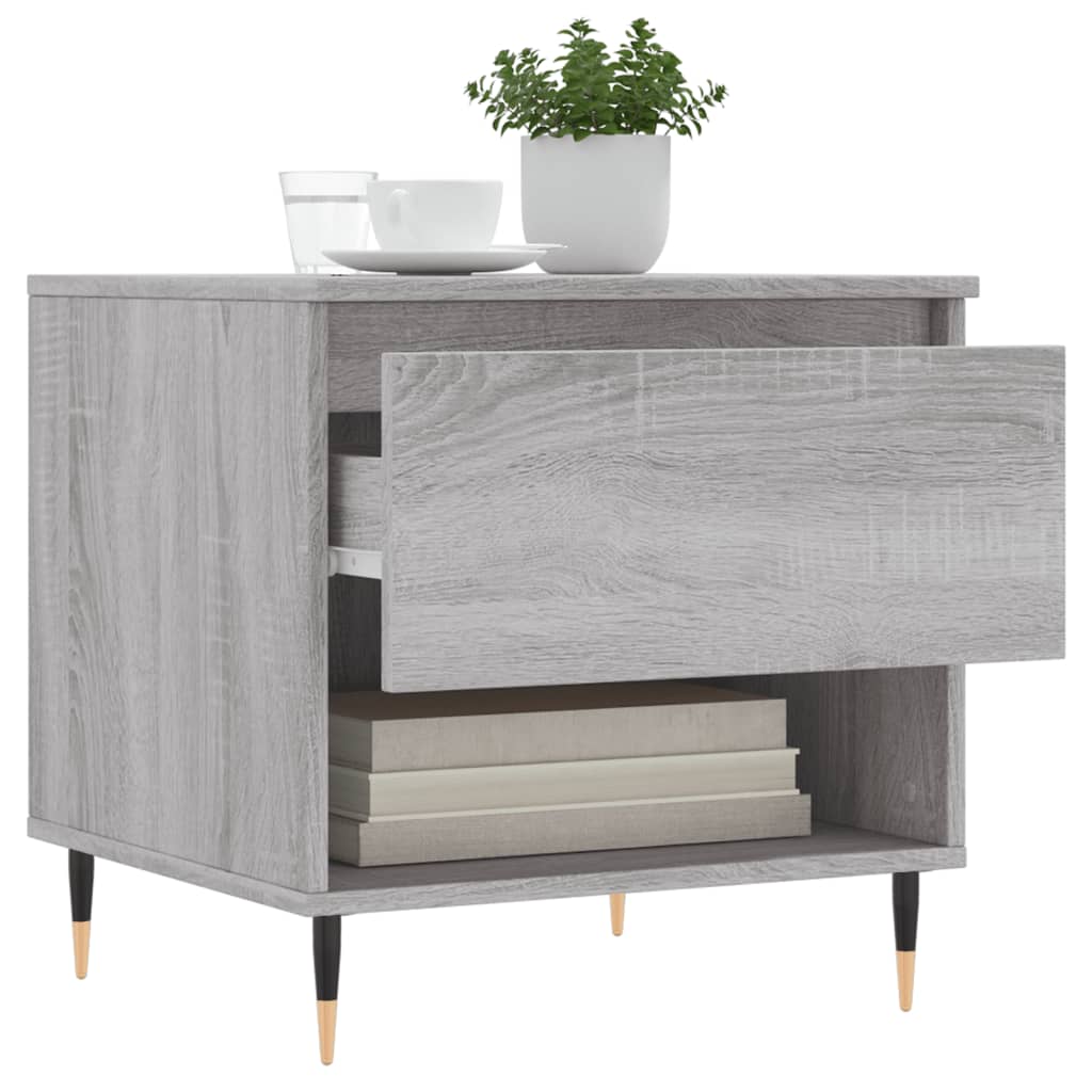 Couchtisch Grau Sonoma 50x46x50 cm Holzwerkstoff - Pazzar.ch