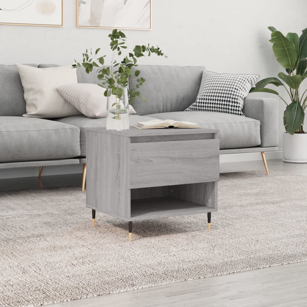 Couchtisch Grau Sonoma 50x46x50 cm Holzwerkstoff - Pazzar.ch