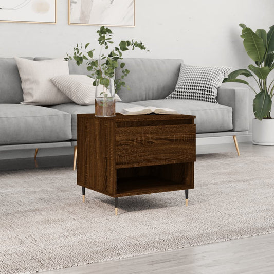 Couchtisch Braun Eichen-Optik 50x46x50 cm Holzwerkstoff - Pazzar.ch