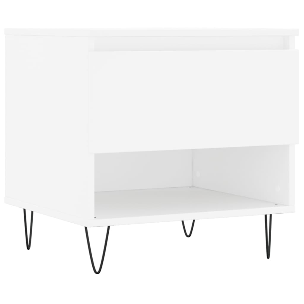 Couchtische 2 Stk. Weiß 50x46x50 cm Holzwerkstoff - Pazzar.ch