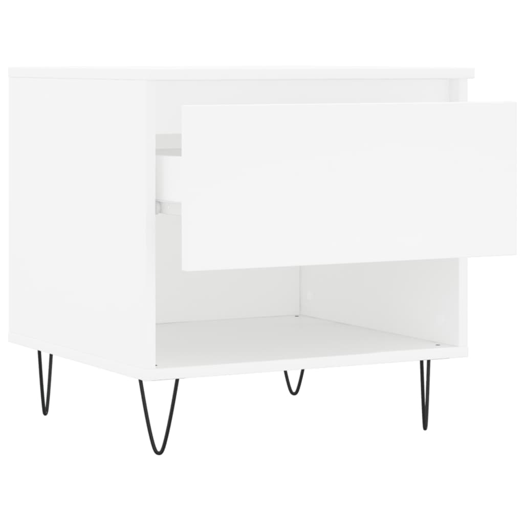Couchtische 2 Stk. Weiß 50x46x50 cm Holzwerkstoff - Pazzar.ch