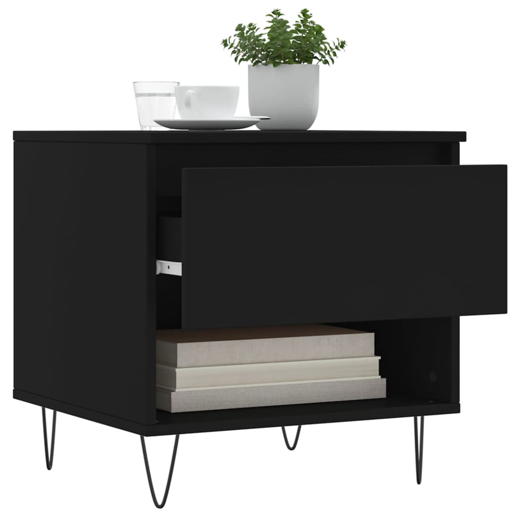Couchtisch Schwarz 50x46x50 cm Holzwerkstoff - Pazzar.ch