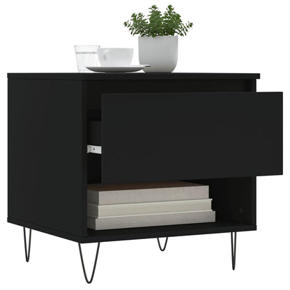 Couchtische 2 Stk. Schwarz 50x46x50 cm Holzwerkstoff - Pazzar.ch