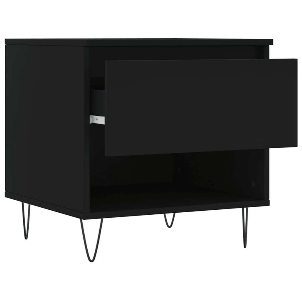 Couchtische 2 Stk. Schwarz 50x46x50 cm Holzwerkstoff - Pazzar.ch