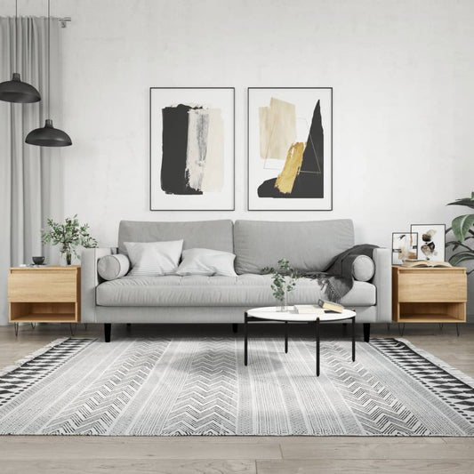 Couchtische 2 Stk. Sonoma-Eiche 50x46x50 cm Holzwerkstoff - Pazzar.ch