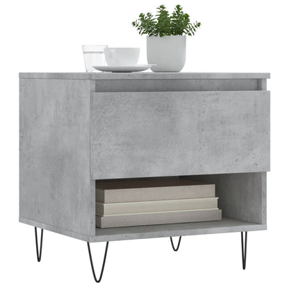Couchtische 2 Stk. Betongrau 50x46x50 cm Holzwerkstoff - Pazzar.ch
