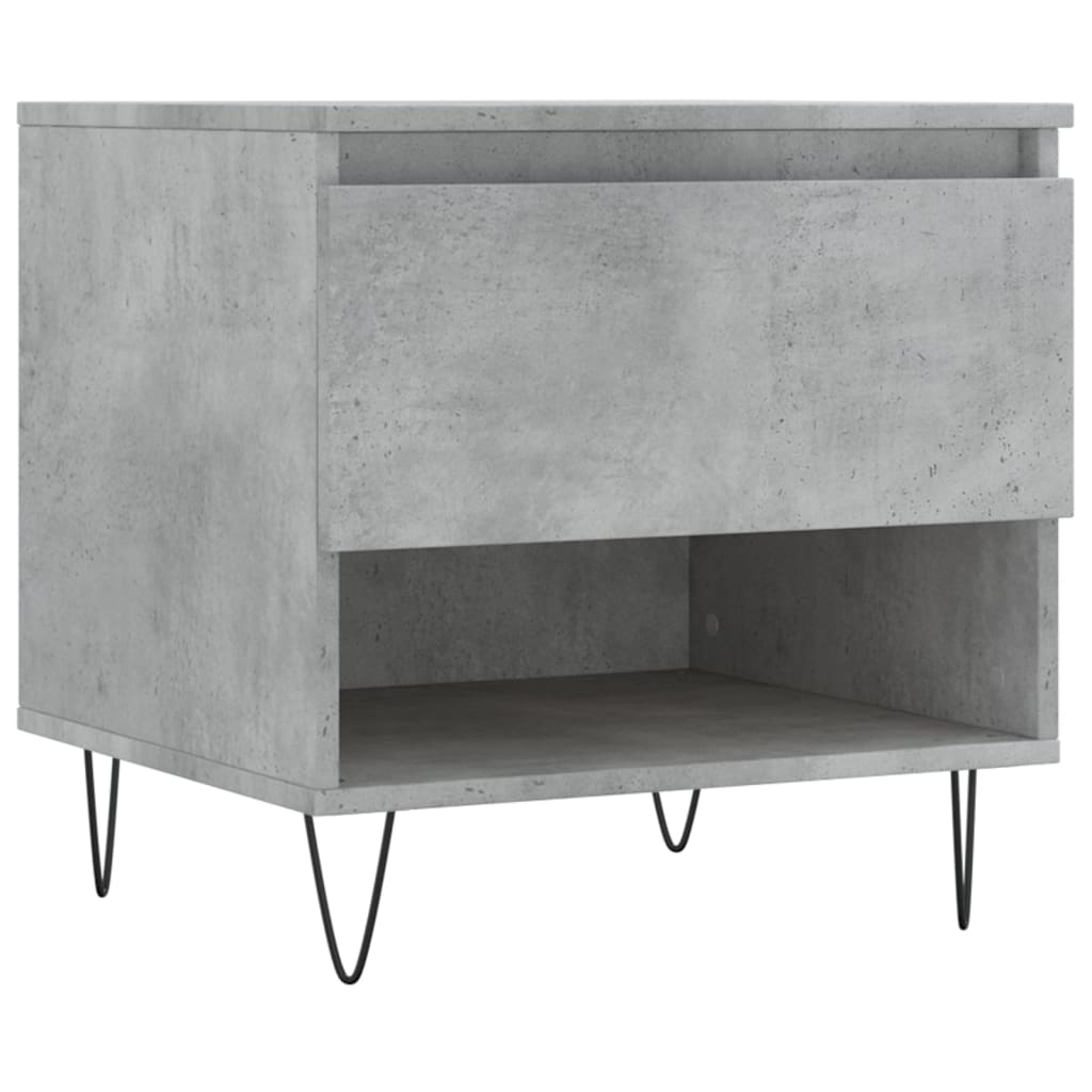 Couchtische 2 Stk. Betongrau 50x46x50 cm Holzwerkstoff - Pazzar.ch