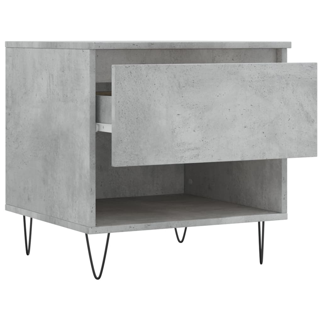 Couchtische 2 Stk. Betongrau 50x46x50 cm Holzwerkstoff - Pazzar.ch